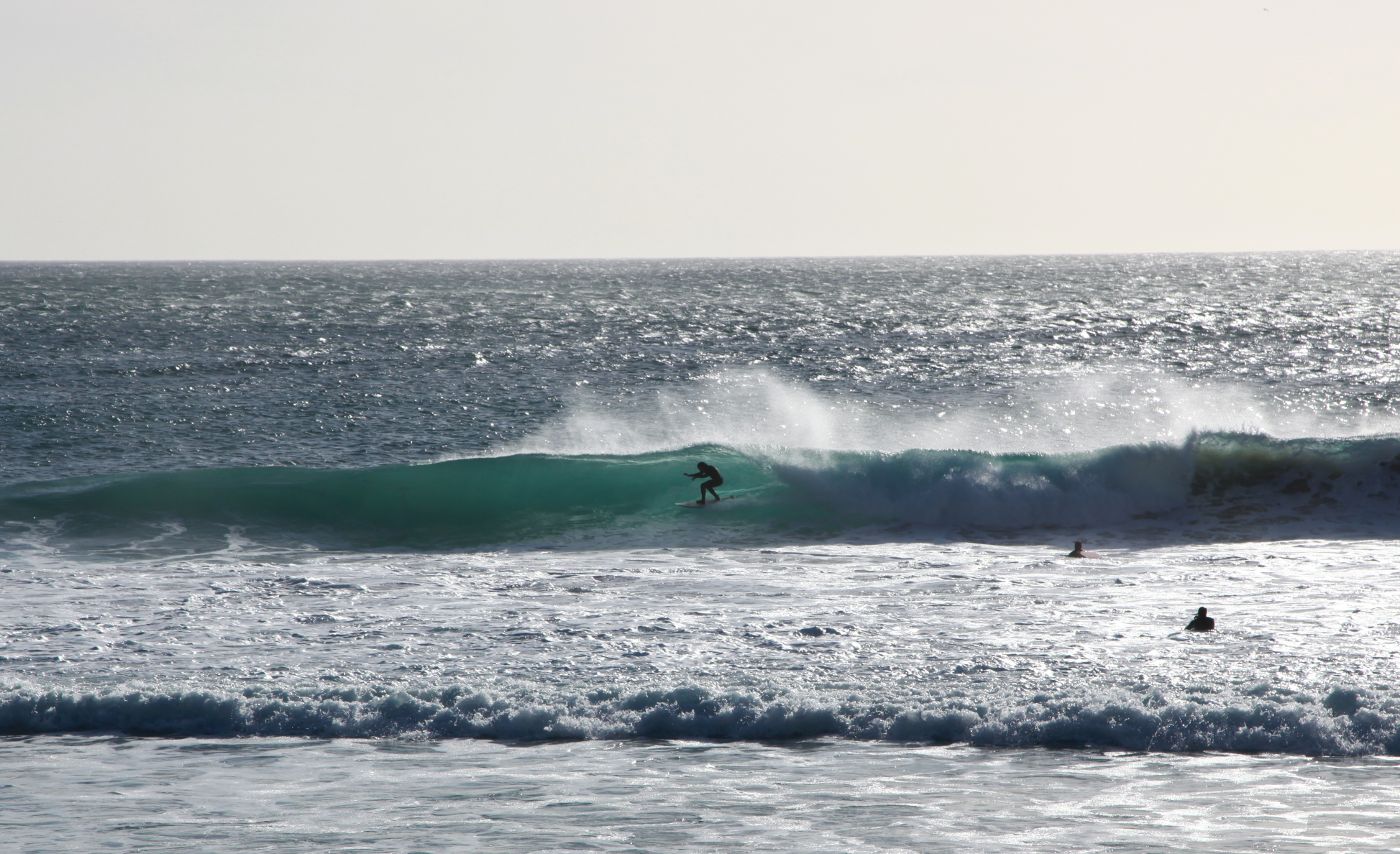 Surfer Llandudno beach=